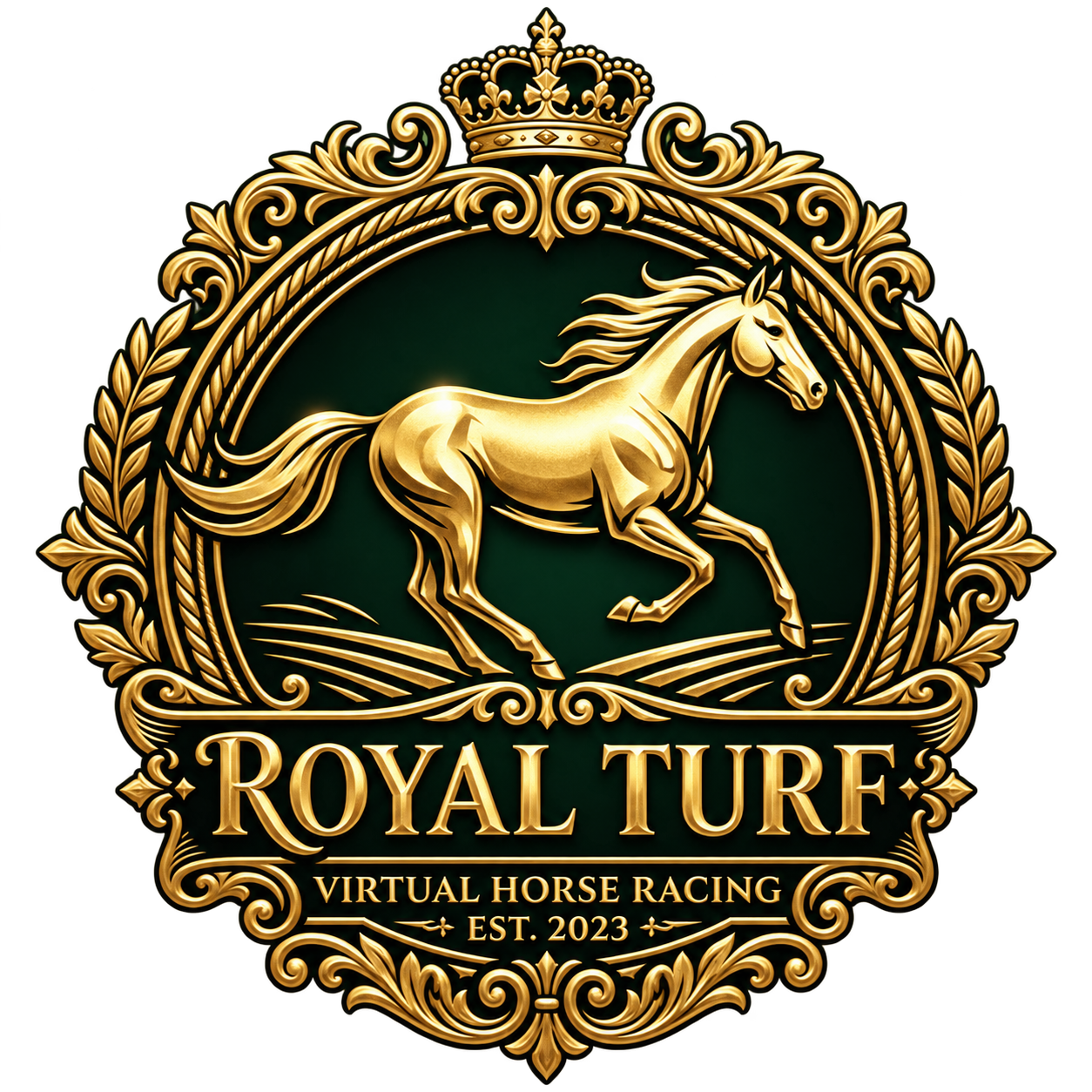 Royal Turf virtual horse racing crest